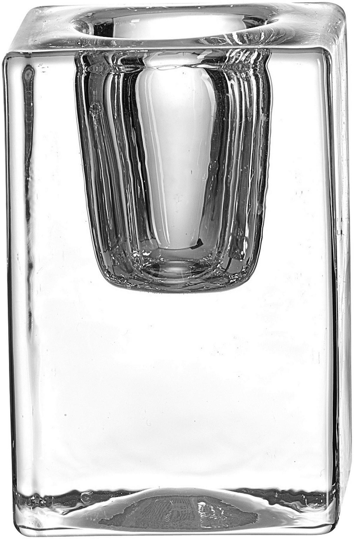 STABKERZENHALTER - Transparent, Basics, Glas (4/4/4cm)