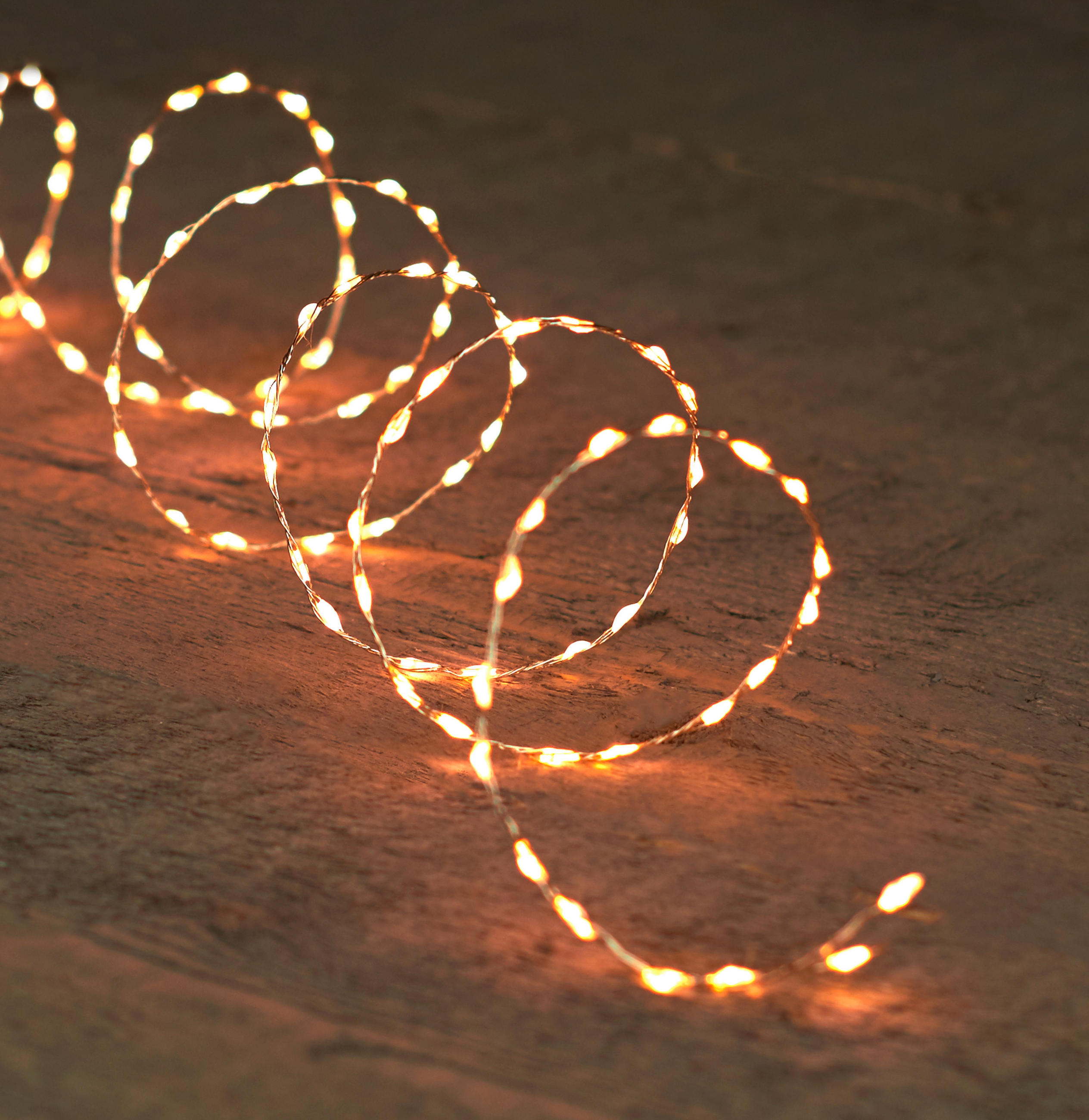 Lichterkette mit 66 LED´s 100 cm  - Silberfarben, Basics, Kunststoff/Metall (100cm) - X-Mas