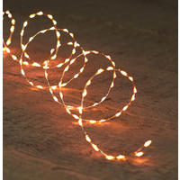 Lichterkette mit 66 LED´s 100 cm  - Silberfarben, Basics, Kunststoff/Metall (100cm) - X-Mas