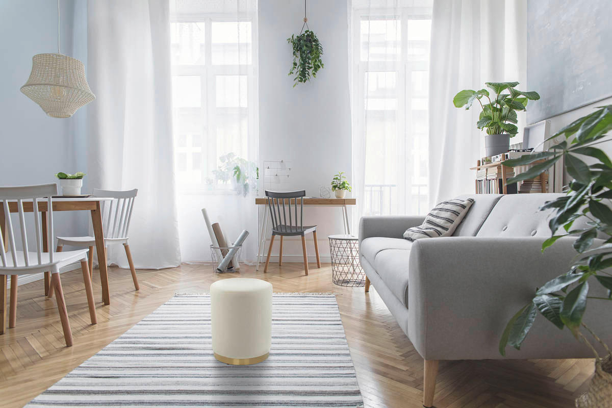 HOCKER Beige  - Beige, MODERN, Kunststoff (36/44/36cm) - Kayoom