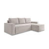 ECKSOFA in Beige  - Weiss/Beige, Design, Kunststoff/Textil (250/156cm) - MID.YOU