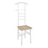HERRENDIENER Weiß, Eichefarben  - Eichefarben/Weiß, Basics, Holzwerkstoff/Metall (46/119/50cm) - Carryhome