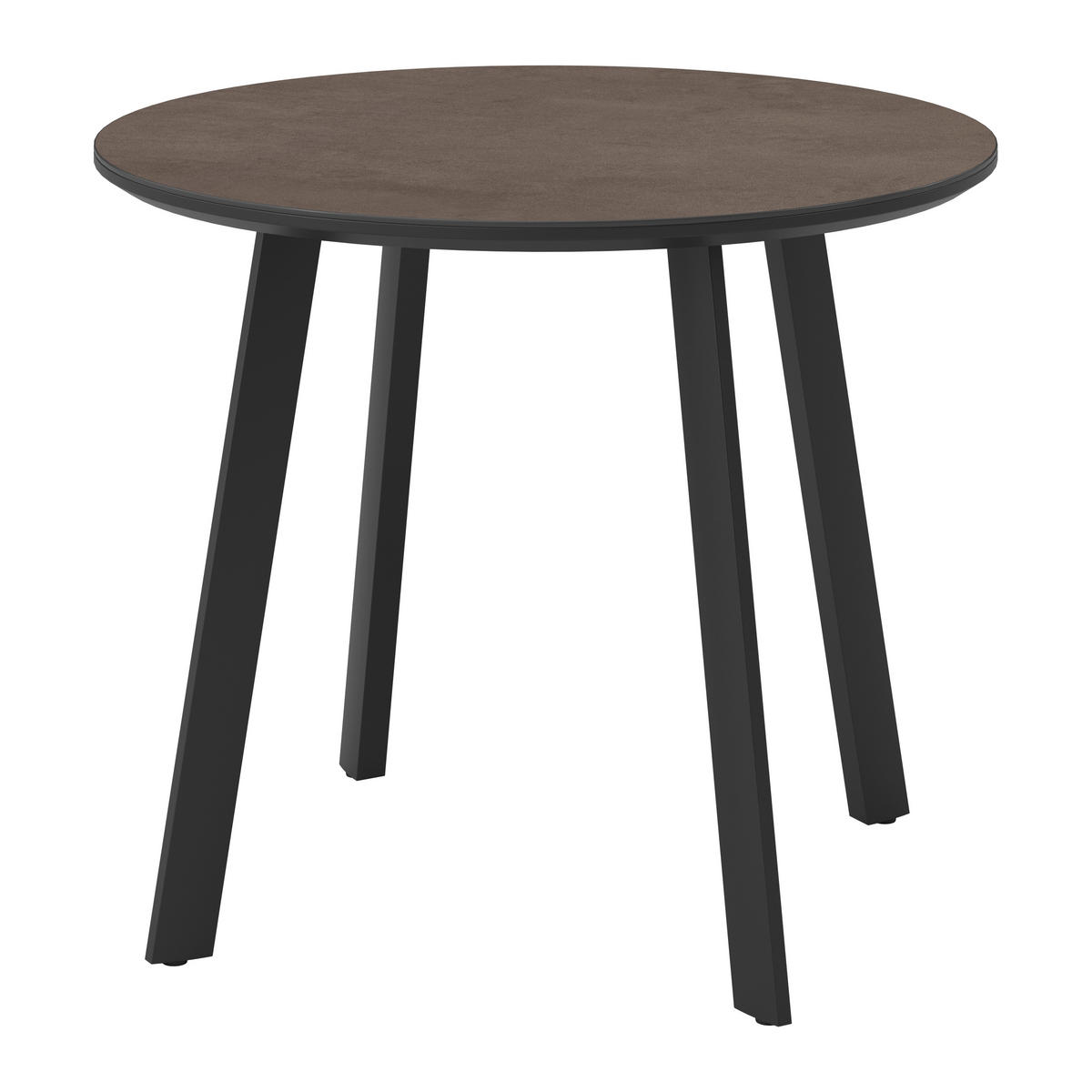 GARTENTISCH 90/90/75 cm Metall, Glas, Keramik rund  - Anthrazit, Design, Glas/Keramik (90/90/75cm) - Ambia Garden