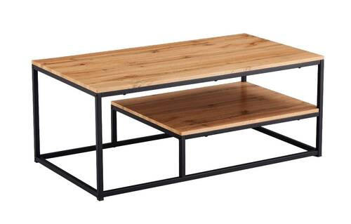KLUB STOLIĆ crna, boje hrasta metal, drvni materijal - boje hrasta/crna, Moderno, drvni materijal/metal (110/45/60cm) - Ti'me