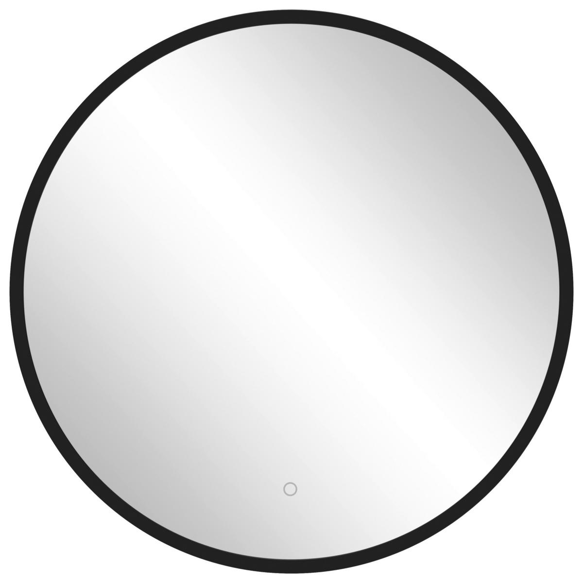 WANDSPIEGEL  - Schwarz, Modern, Glas/Metall (60/60cm) - Held