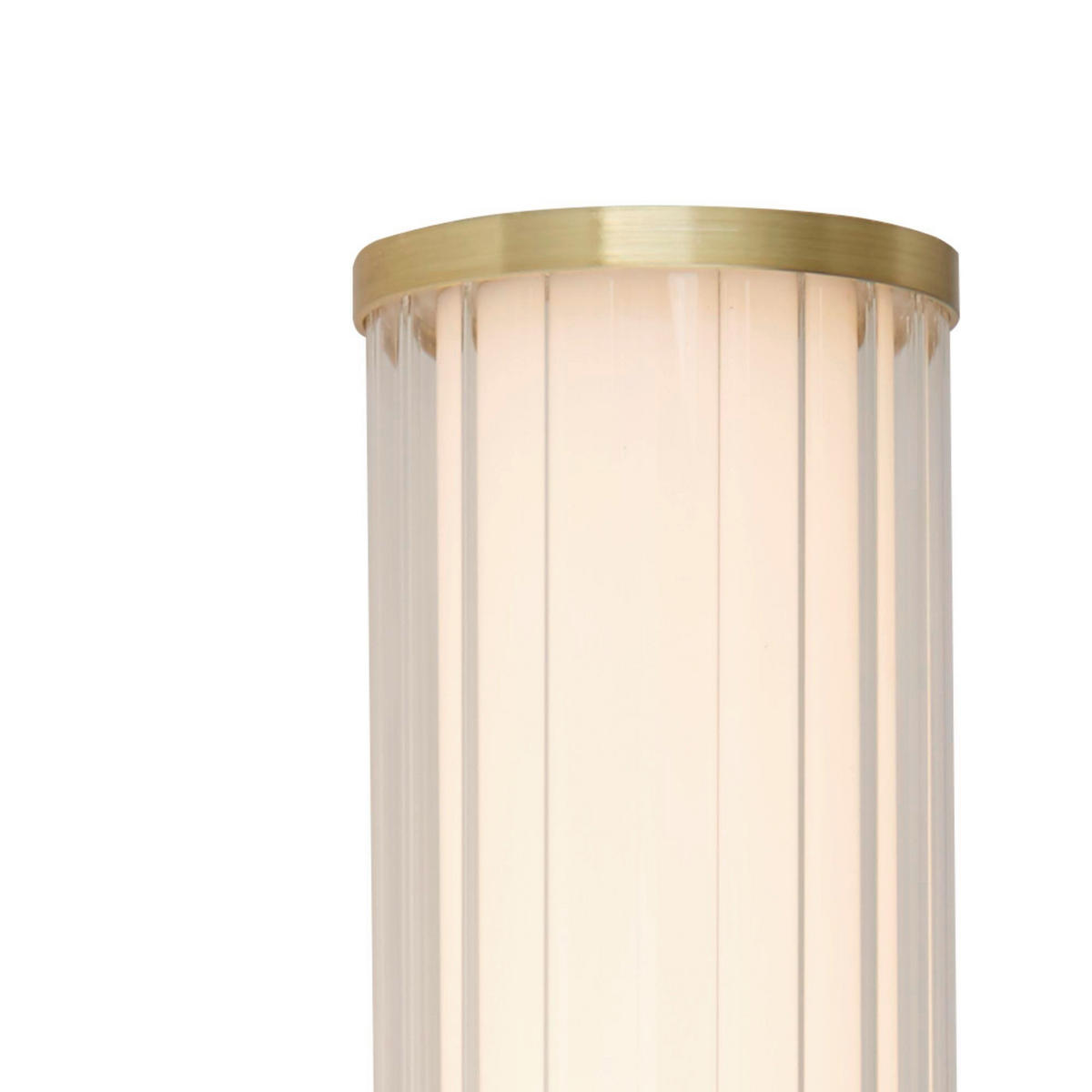 BADEZIMMER-WANDLEUCHTE CLAMP 90/63 cm   - Klar/Goldfarben, MODERN, Glas/Metall (90/63cm) - Searchlight