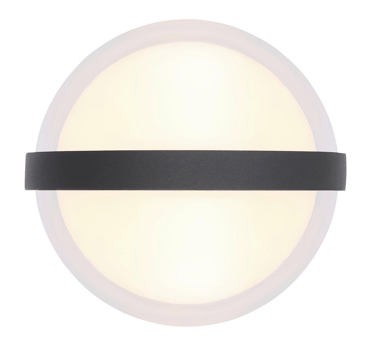 LED-UTOMHUSLAMPA - klar/opal, Basics, metall/plast (10,5/13/11cm) - Globo