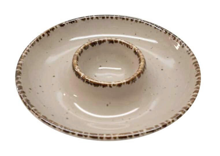 KALÍŠEK NA VEJCE porcelán keramika  - šedohnědá, Lifestyle, keramika (12/2cm) - Landscape