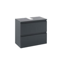 WASCHBECKENUNTERSCHRANK 60/53/35 cm  - Graphitfarben, Design, Holzwerkstoff (60/53/35cm) - Held