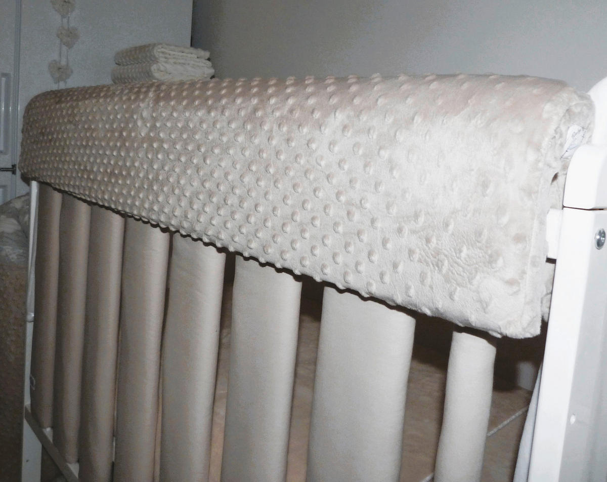 ZAŠTITNA OGRADICA ZA KREVET   - bež, Basics, tekstil (120cm)