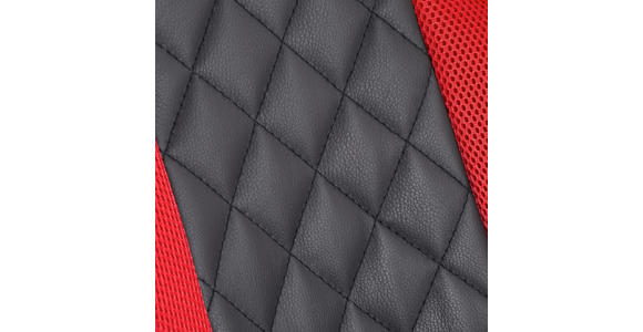 GAMINGSTUHL Rot, Schwarz Metall, Kunststoff, Textil   - Rot/Schwarz, Design, Kunststoff/Textil (67/113-123/71cm) - Xora