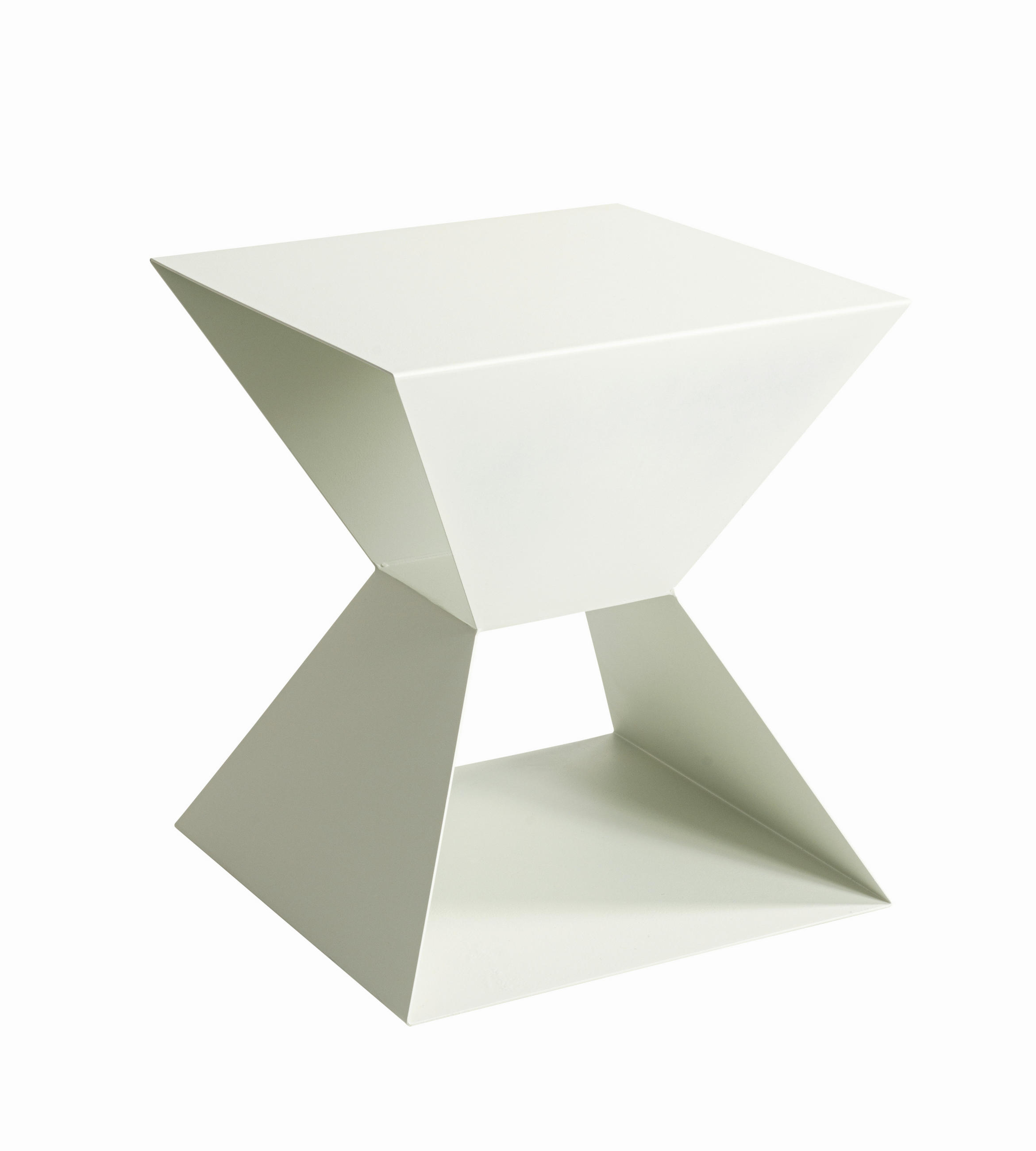 BEISTELLTISCH in Metall 40/40/45 cm  - Weiß, Design, Metall (40/40/45cm)