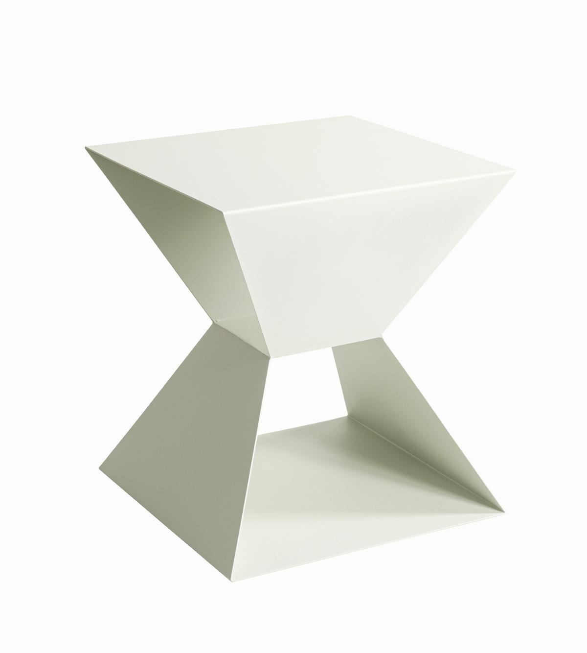 BEISTELLTISCH in Metall 40/40/45 cm  - Weiß, Design, Metall (40/40/45cm)