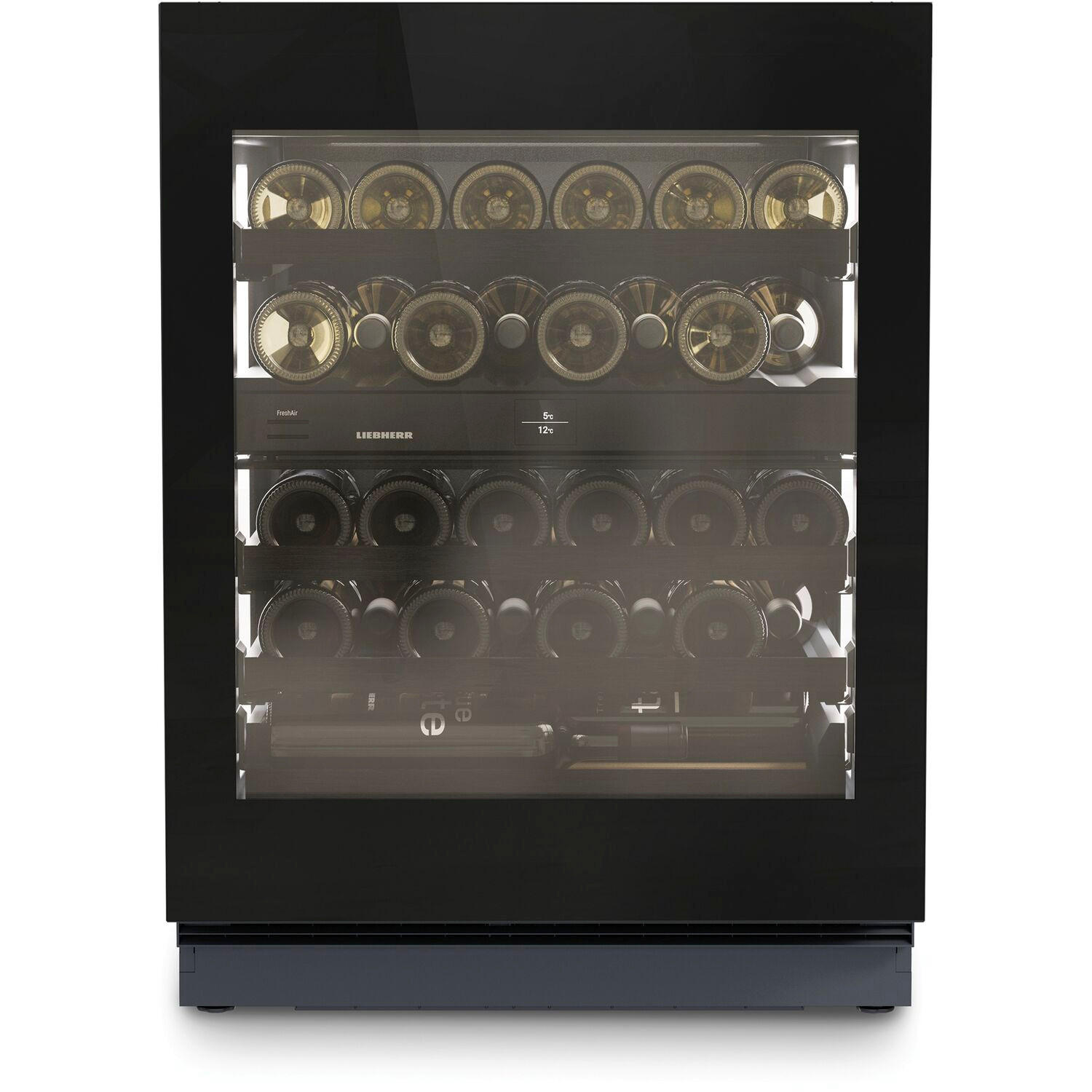 WEINKÜHLSCHRANK UWgbi 3782  - Schwarz, Basics, Holz/Kunststoff (59,7/85,9/57,9cm) - Liebherr