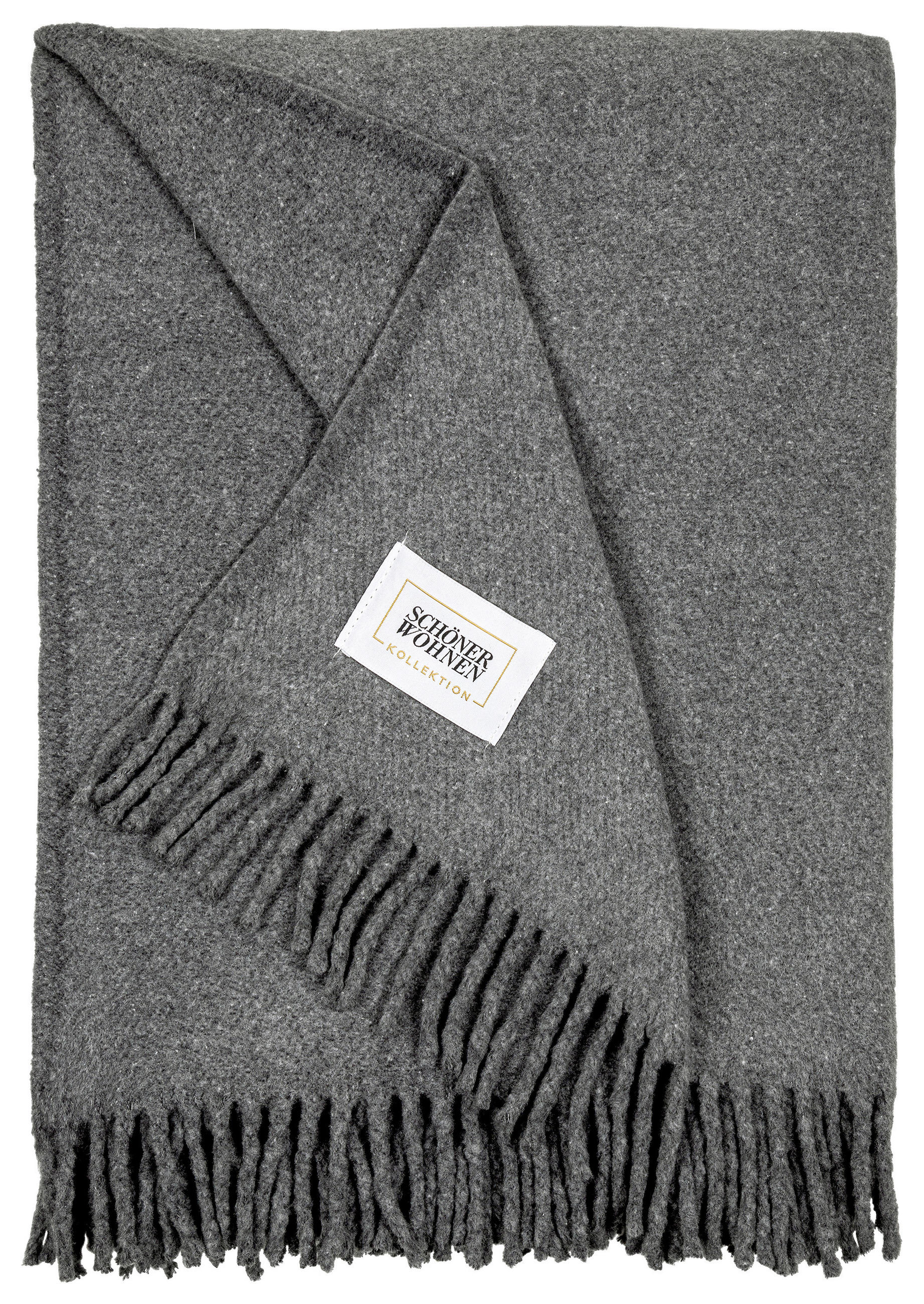 ÁGYTAKARÓ 140/200 cm  - sötétszürke, Basics, textil (140/200cm) - Schöner Wohnen