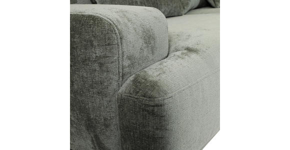 BIGSOFA Chenille Grün  - Schwarz/Grün, KONVENTIONELL, Kunststoff/Textil (282/73/115cm) - Carryhome