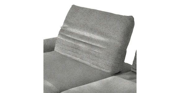 ECKSOFA  in Bouclé Grau  170-195/280 cm  - Schwarz/Grau, Design, Textil/Metall (170-195/280cm) - Dieter Knoll