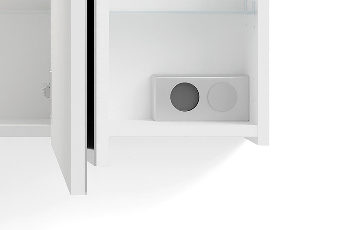 SPIEGELSCHRANK 120/60/20 cm  - Weiß, MODERN, Glas/Holzwerkstoff (120/60/20cm) - MID.YOU