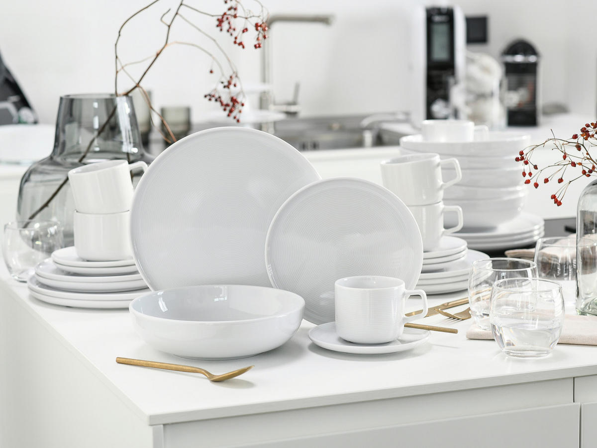 KOMBISERVICE Weiß Session White 30-teilig 6 Personen  - Weiß, Basics, Keramik - Creatable