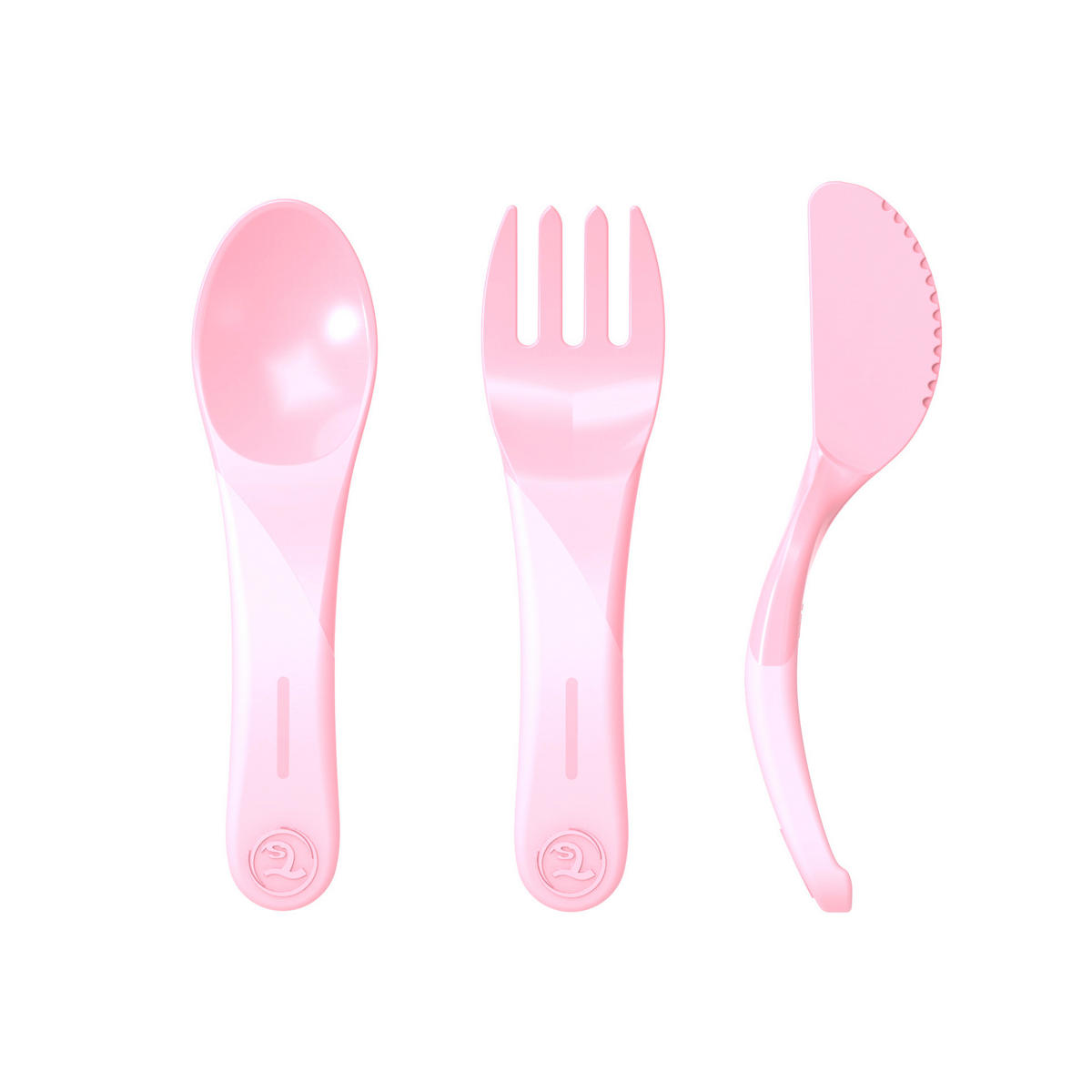 KINDERBESTECK 3-teilig  - Pink, Basics, Kunststoff (20,7cm) - Twistshake