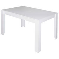 ESSTISCH 120/80/75 cm Nachbildung  Holzwerkstoff schnell aufzubauende und stabile Arbeitsfläche rechteckig Weiß  - Weiß, MODERN, Holzwerkstoff (120/80/75cm) - Livetastic