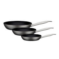 PFANNENSET AVANTI 3-teilig  - Schwarz, Basics, Metall - GSW