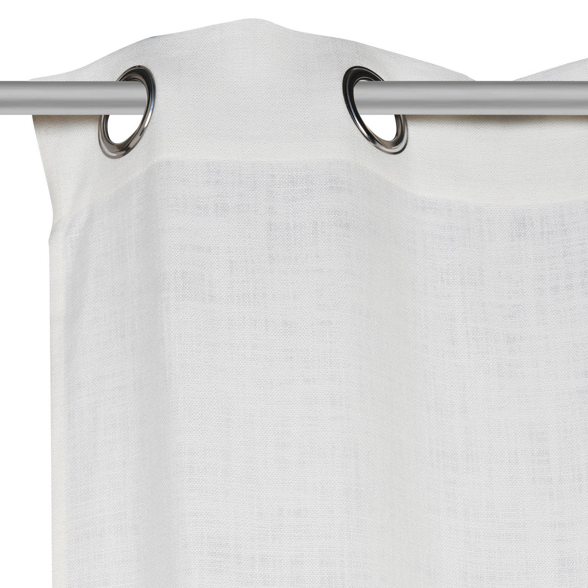 ZÁVĚS S OČKY, neprůsvitné, 135/270 cm - bílá, Basics, textil (135/270cm) - Esposa