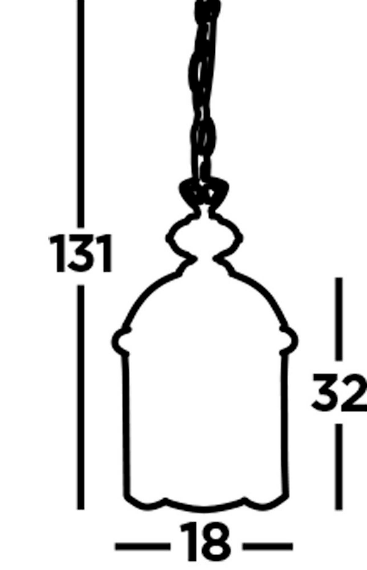 HÄNGLAMPA Bevelled 18/32 cm  - kromfärg, Klassisk, metall/glas (18/32cm)