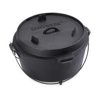 DUTCH-OVEN-SET  Schwarz  - Schwarz, Basics, Metall (31,5/31,5/21cm) - Echtwerk