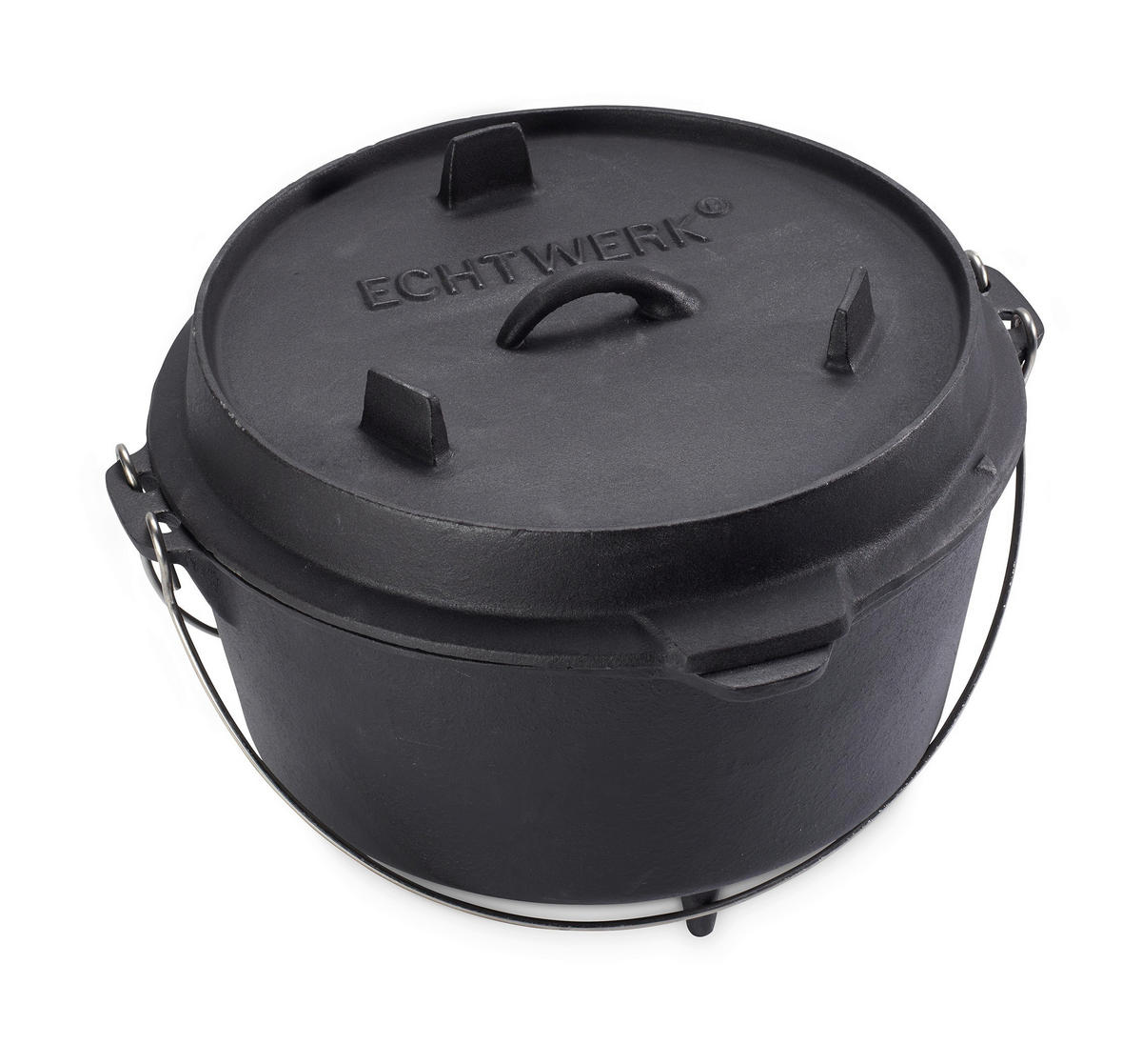 DUTCH-OVEN-SET  Schwarz  - Schwarz, Basics, Metall (31,5/31,5/21cm) - Echtwerk