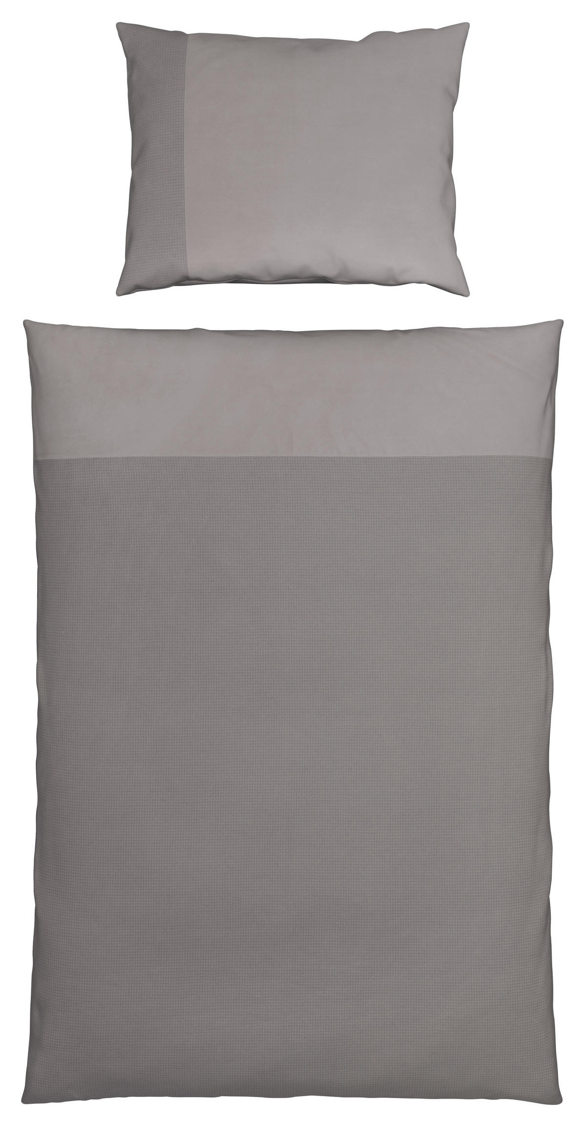 BETTWÄSCHE Waffelpiqué 140/200 cm  - Anthrazit, Design, Textil (140/200cm) - Esposa