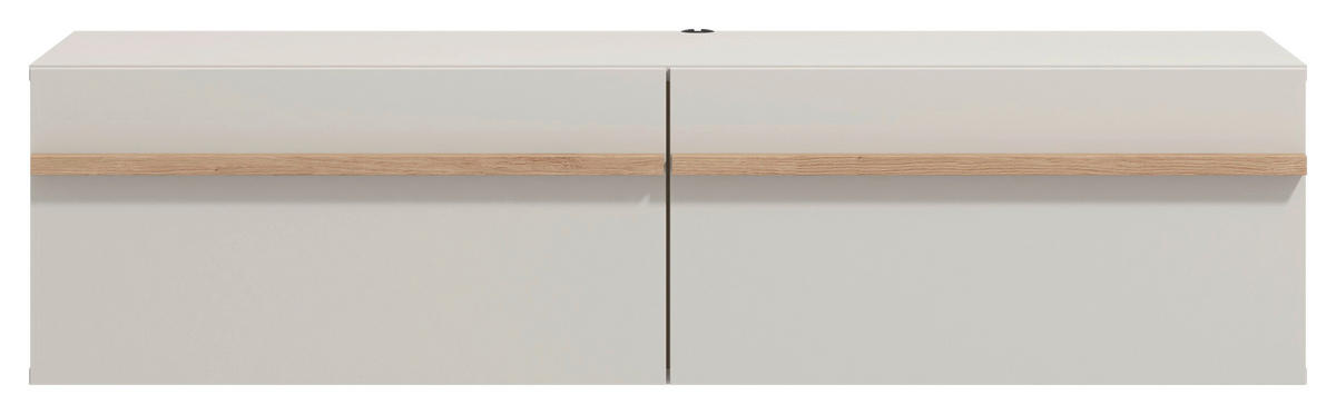 STOJAN NA TV, kašmírová, dub artisan, 128/32/41,5 cm - kašmírová/dub artisan, Basics, kompozitné drevo (128/32/41,5cm) - Xora