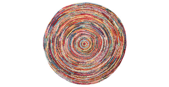 WEBTEPPICH 120 cm Sixteen round Multicolor  - Multicolor, Trend, Textil (120cm) - Novel