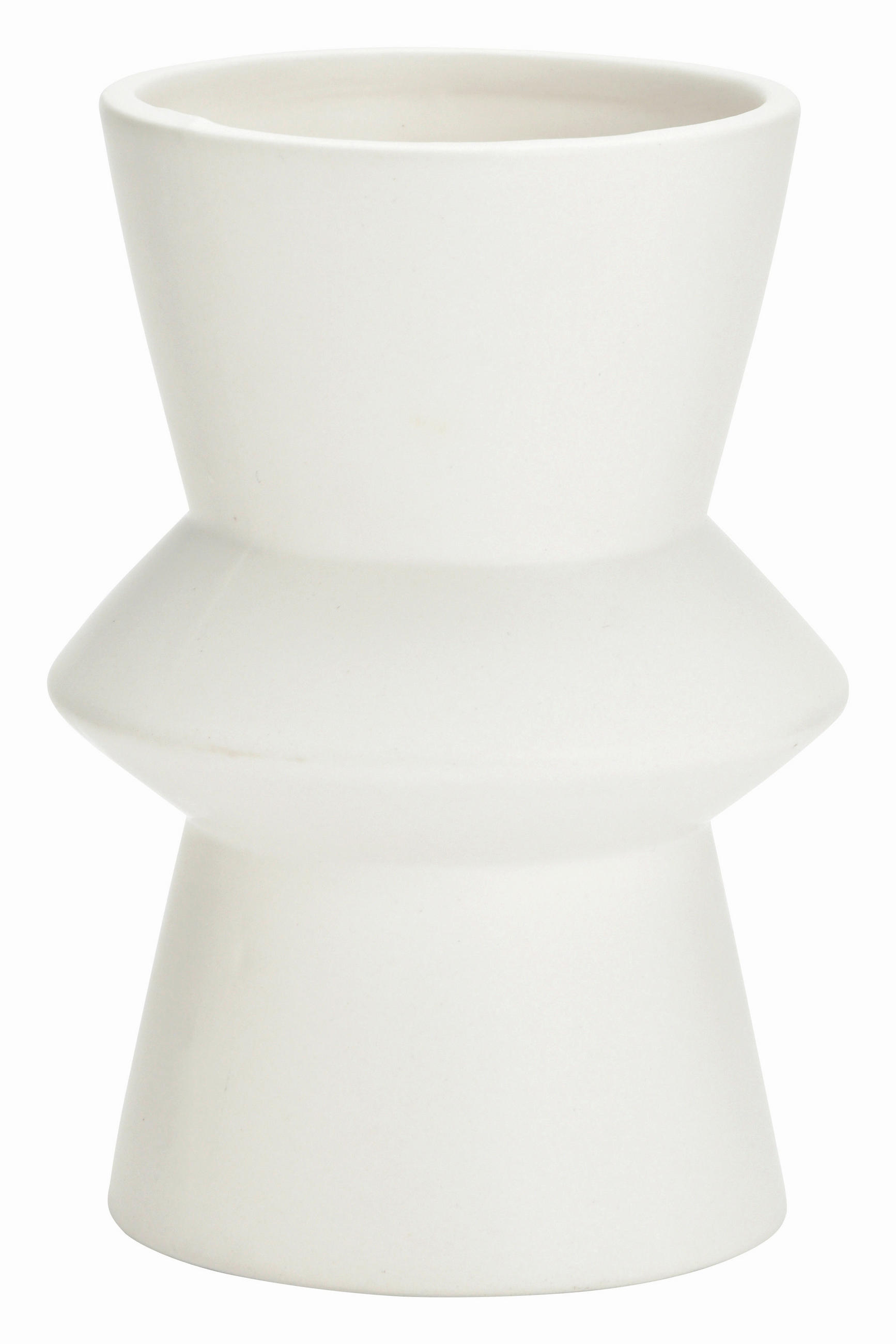 VASE 16 cm  - Weiß, Basics, Keramik (11/16/11cm)