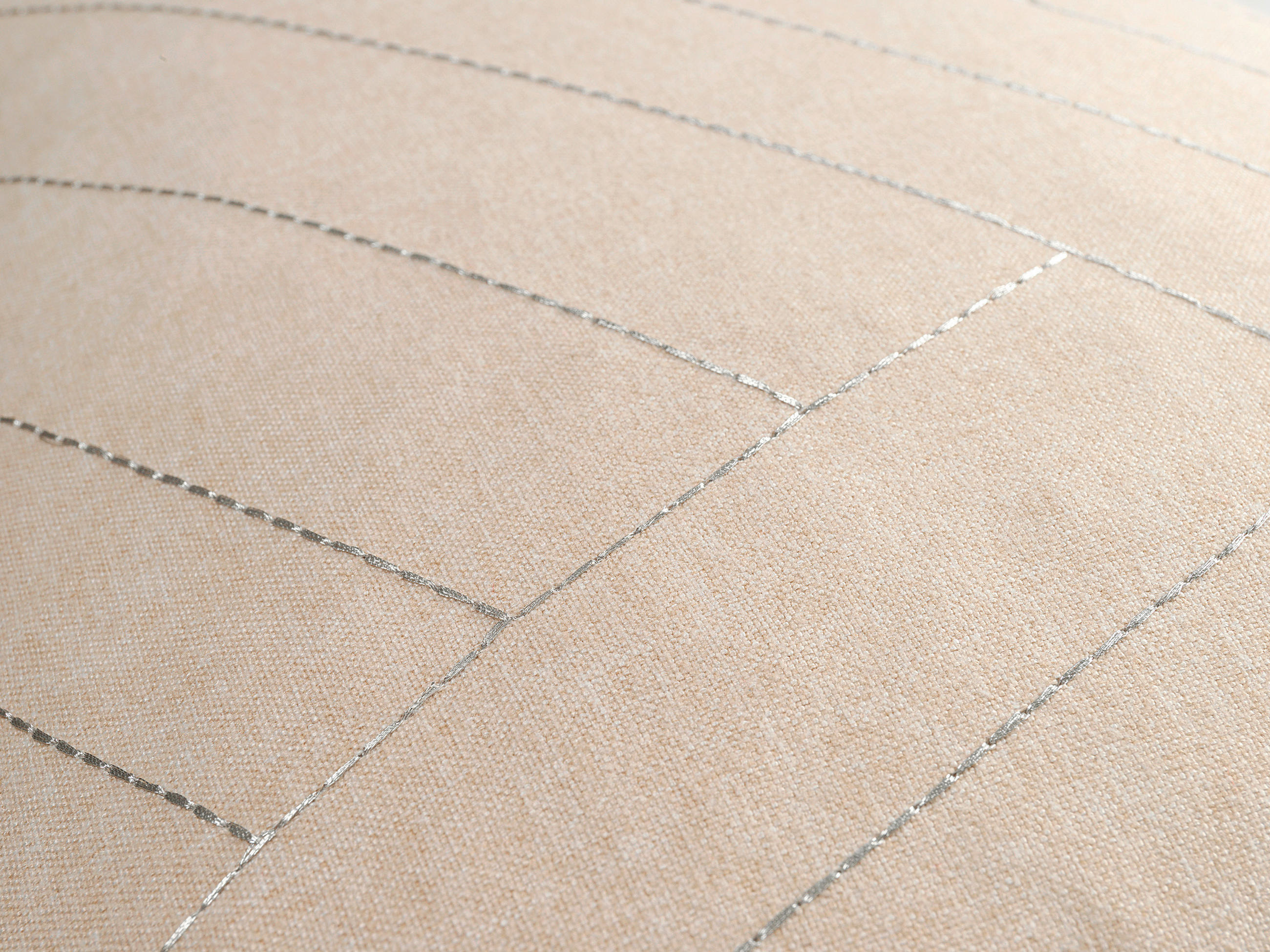 KISSENHÜLLE E-GlitterLines 38/58 cm  - Beige/Silberfarben, Basics, Textil (38/58cm) - Esprit
