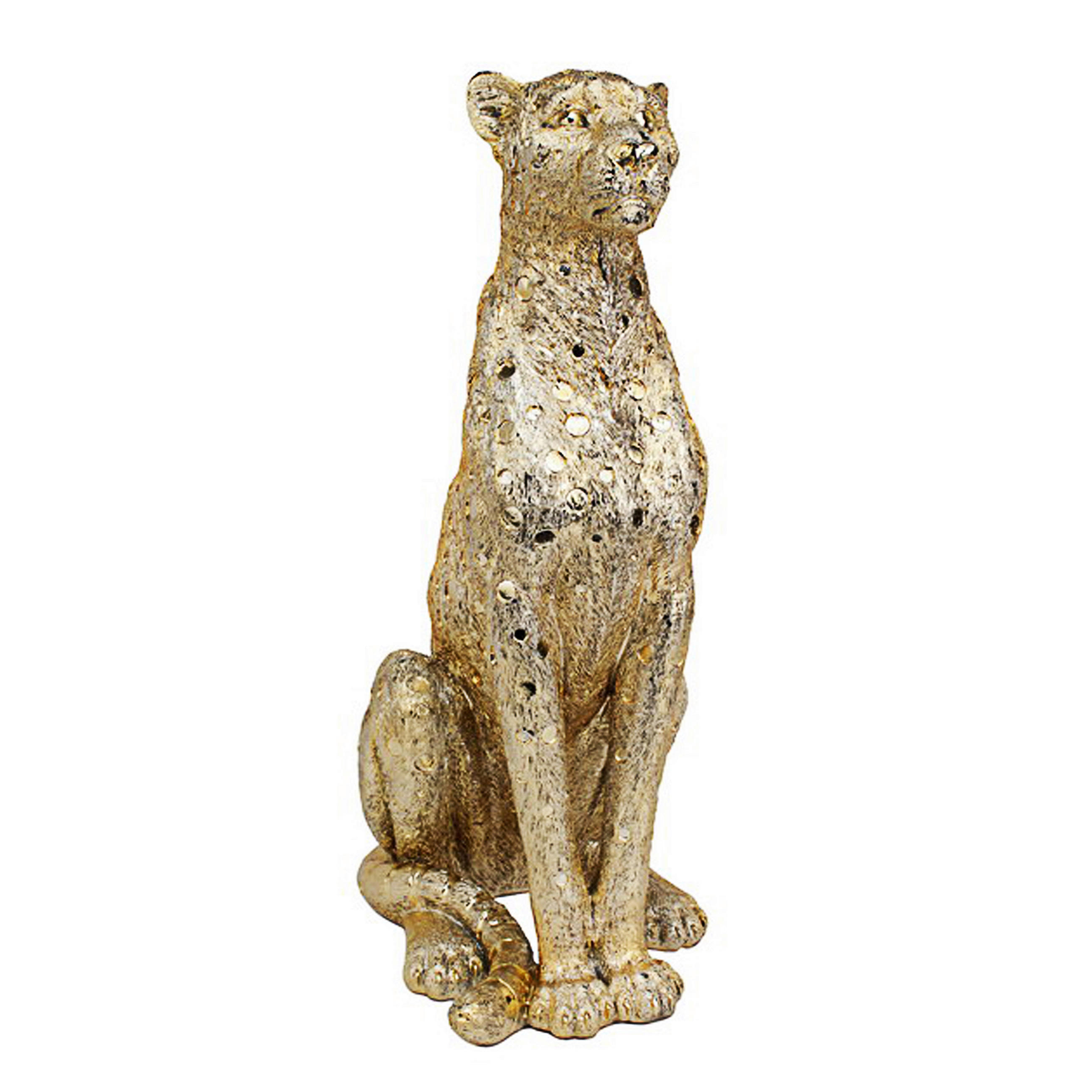 Ambia Home Dekoleopard Gold 39x60.5x25.5 cm