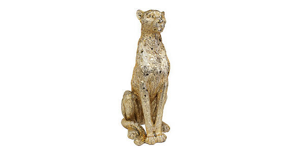 DEKOLEOPARD - Goldfarben, Trend, Kunststoff (39/60,5/25,5cm) - Ambia Home