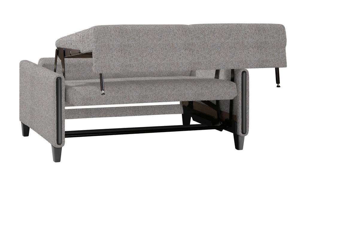 SCHLAFSOFA in Holz, Textil Blau, Braun  - Blau/Schwarz, Design, Holz/Textil (174/88/104cm) - Niels Andersson