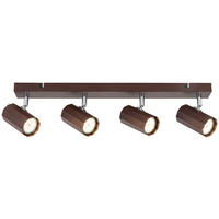 DECKENLEUCHTE 57/14,5/10,5 cm   - Chromfarben/Mokka, Trend, Kunststoff/Metall (57/14,5/10,5cm) - Novel