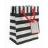 Geschenktaschenset 8teilig 8 Stück Schwarz, Weiß - Schwarz/Weiß, Papier (18/23/10cm)
