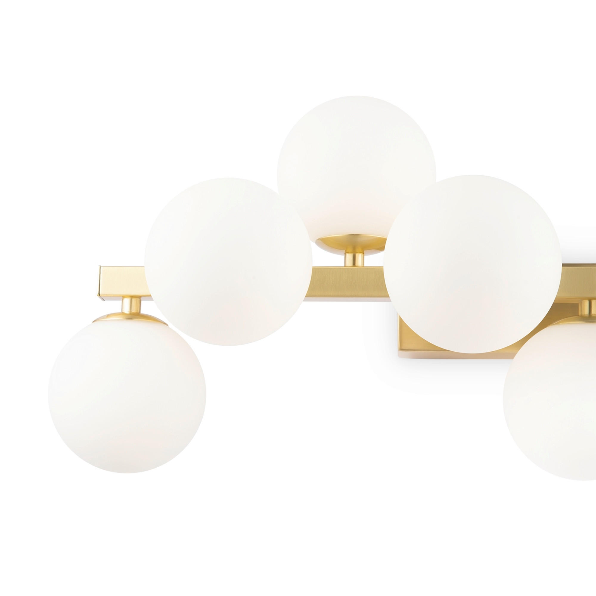 WANDLEUCHTE - Goldfarben/Weiß, Trend, Glas/Metall (24/66/23cm) - MAYTONI