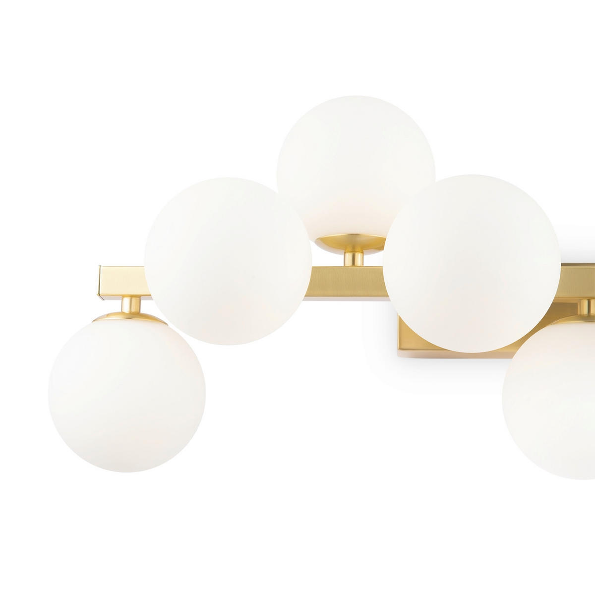 WANDLEUCHTE - Weiss/Goldfarben, Trend, Glas/Metall (24/66/23cm) - MAYTONI
