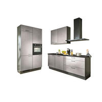 ECKKÜCHE XO 10 120/220 cm  in Graphitfarben, Schwarz, Hellgrau  - Chromfarben/Hellgrau, Design, Holzwerkstoff/Metall (120/220cm) - Xora