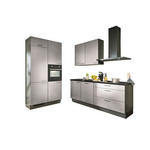 ECKKÜCHE XO 10 120/220 cm  in Graphitfarben, Schwarz, Hellgrau  - Chromfarben/Hellgrau, Design, Holzwerkstoff/Metall (120/220cm) - Xora
