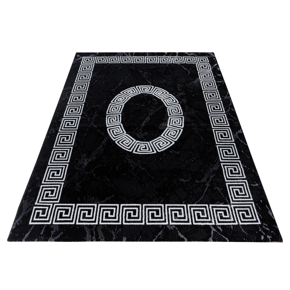 WEBTEPPICH 200/290 cm Plus Black Schwarz, Weiß  - Schwarz/Weiß, Design, Textil (200/290cm) - Novel