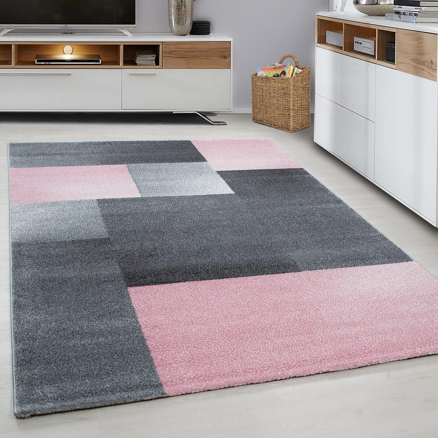 WEBTEPPICH 160/230 cm Lucca 1810 Pink  - Pink, Trend, Textil (160/230cm)