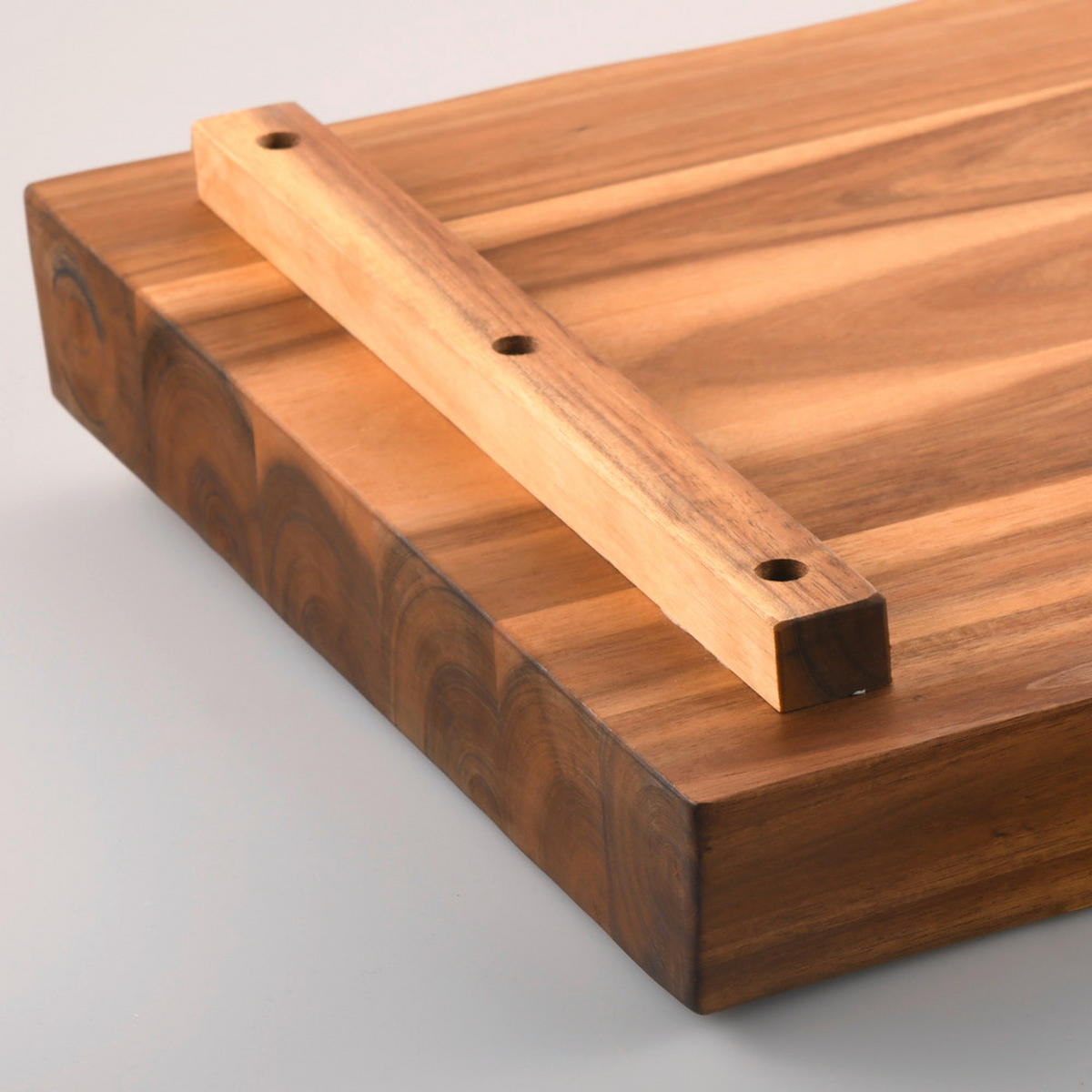 SERVIERBRETT Holz Akazie  - Akaziefarben, Basics, Holz (48/7/36,5cm) - Kesper
