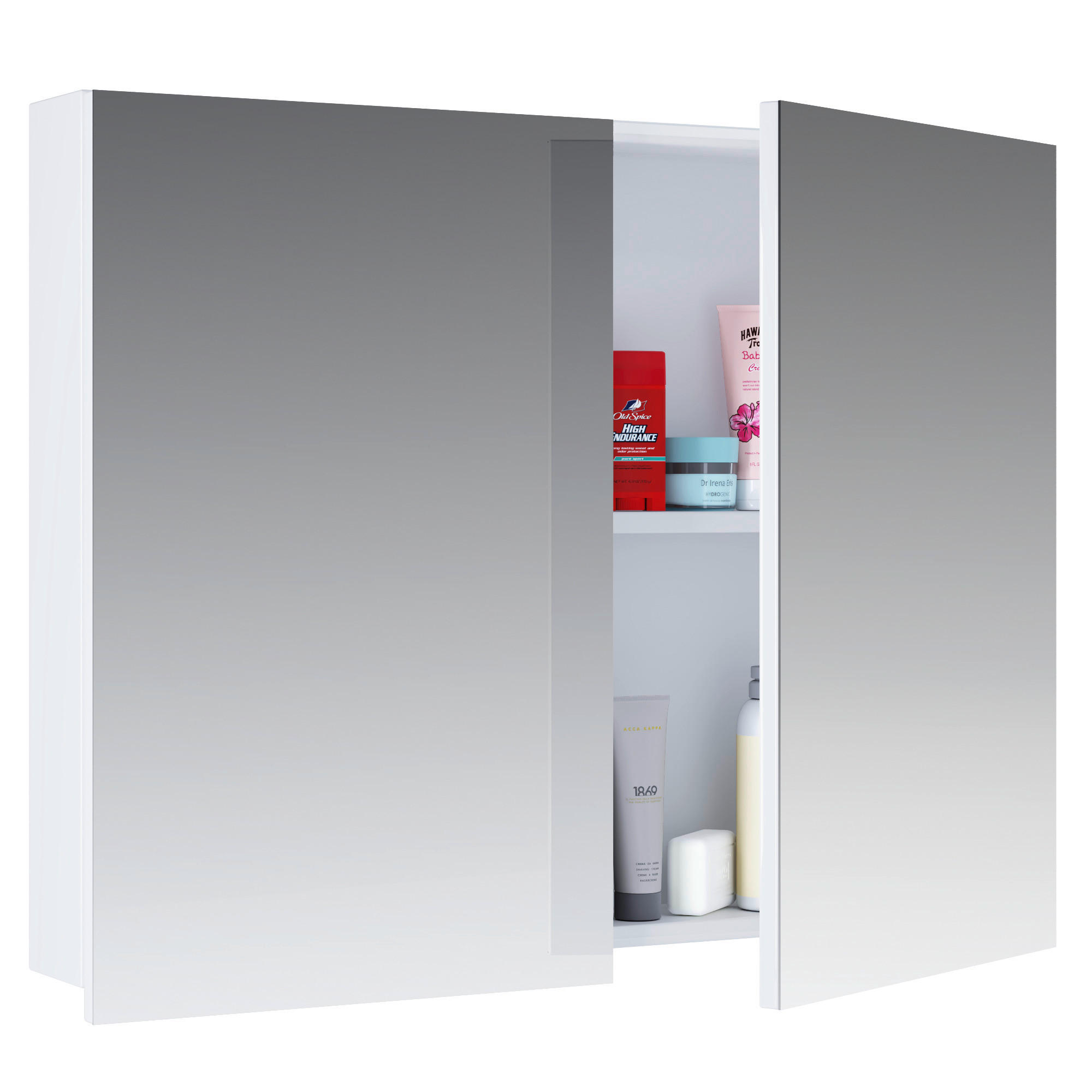 SPIEGELSCHRANK 60/59,4/12 cm  - Weiss, Modern, Holzwerkstoff (60/59,4/12cm) - MID.YOU