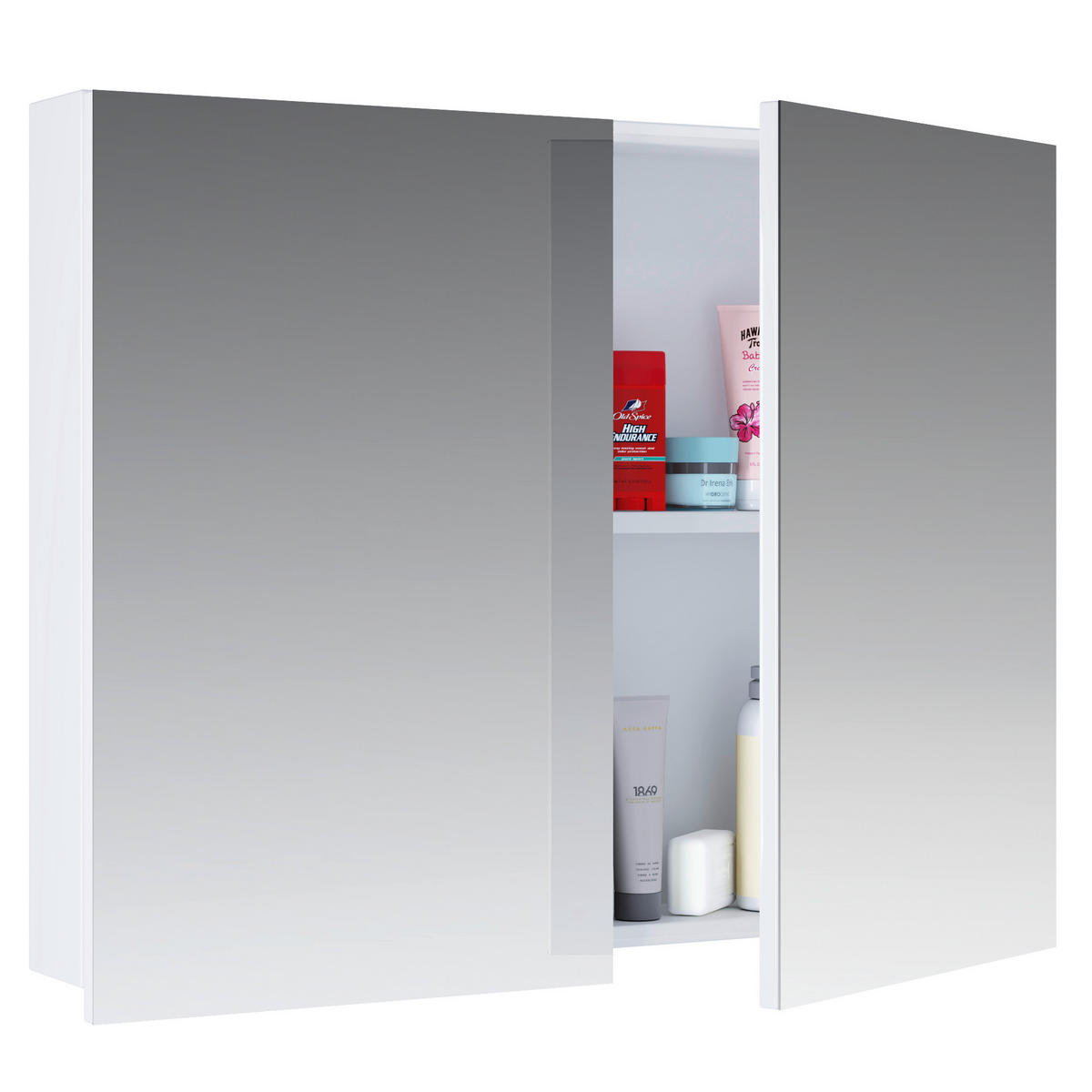 SPEGELSKÅP  - vit, Modern, trämaterial (60/59,4/12cm) - MID.YOU