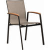 STAPELSESSEL Aluminium Grau, Schwarz  - Schwarz/Grau, Design, Textil/Metall (57/89/65cm) - Stern
